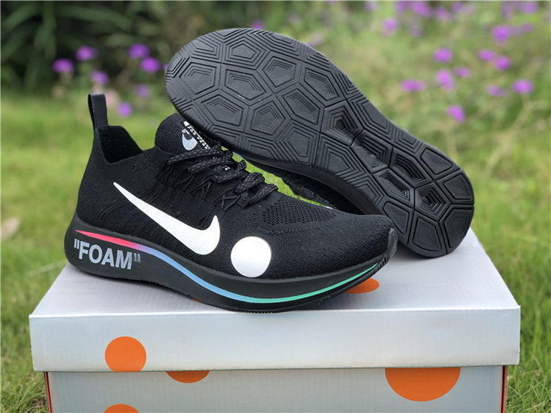 Off-White x Nike Zoom Fly Mercurial Flyknit Black(98% Authentic quality)